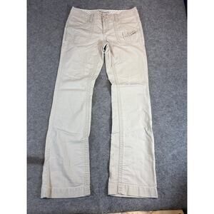 Aeropostale Pants Womens Size 5/6 Juniors Beige Bootcut Utility Y2K Streetwear